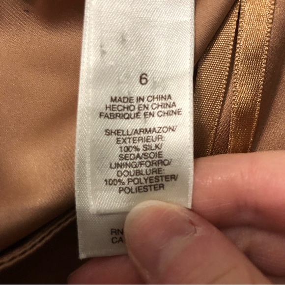 Laundry by Design Metallic Gold Silky Dress 6 - Picture 3 of 7